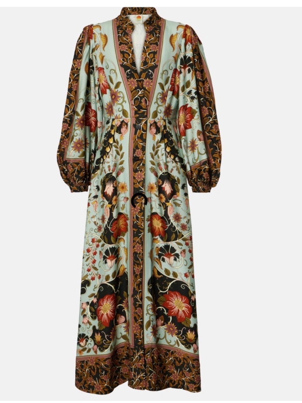 FARM Rio Flowing Beauty Swans Maxi Dress, Size M Rare